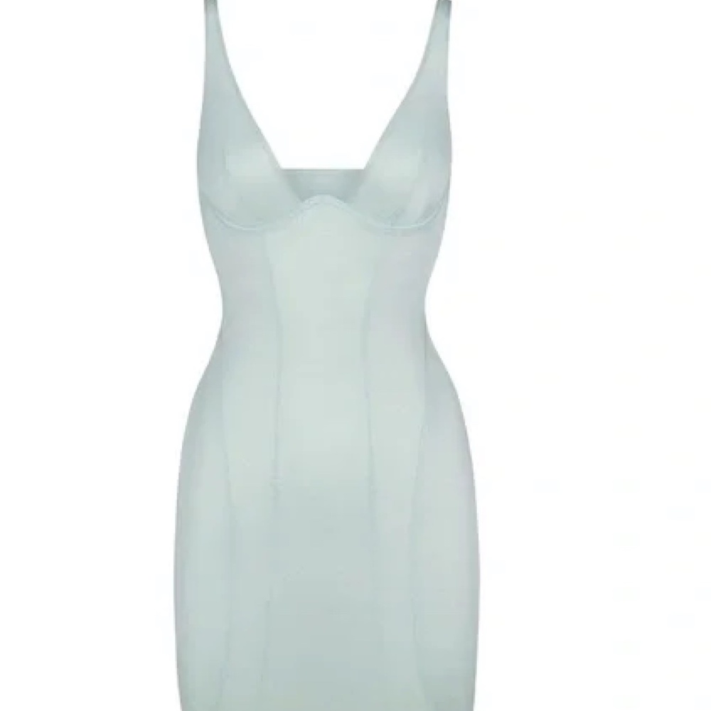 SKIMS Ultra-Flattering Glissenette Slip Dress - ICE color